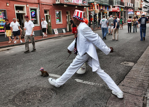 Bourbon Street Human Statue - New Orlean by Beadmobile, on Flickr