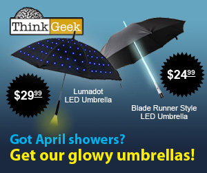 ThinkGeek Glowy Umbrellas